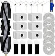 24Pack Accessories Kit Compatible with ECOVACS Deebot T20 Omni/Max/Pro/Pro Plus Vacuum Cleaner, 1 Main Brush 4 Hepa Filters 6 Mop Pads 6 Side Brush 6 Vacuum Bags,Replacement Parts