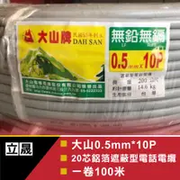 在飛比找蝦皮購物優惠-(立晟)大山10P數位電話線 0.5mm*10P 20芯 1