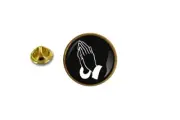 pins pin's badge metal lapel hat button pray prayer ref2