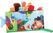 DIYEAH Lovely Animal Tail Book for Toddlers Portable Interactive Toy for Early Learning Sensory Development Plaything for Boys Girls