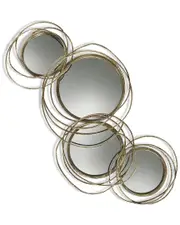Harp & Finial Conway Mirror - Gold Metal Finish