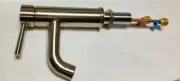 New Orrs Single Handle Monoblock Bathroom Sink Faucet Brass PopUp Brushed Nickel