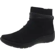 Clarks Womens CORA BRAIDBOOT Suede Comfy Casual Ankle Boots BHFO 6939