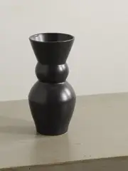 [MARLOE MARLOE] MARLOE MARLOE - + Net Sustain Lucie Ceramic Vase - Charcoal - One size One size Gray