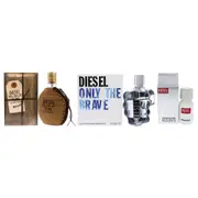Diesel Kit by Diesel for Men - 3 Pc Kit 4.2oz Only The Brave EDT Spray, 2.5oz Fuel For Life Pour Homme EDT Spray, 2.5oz Plus Plus EDT Spray