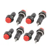 AC 250V/3A ON/OFF Self-locking Boat Mini Push Button Power Switch 8pcs