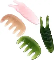 Ipetboom 1 Set Massage Comb with Tool Y Shaped Eye Scraping Board Scalp Massager Massage Kit for Facial Neck Relaxation