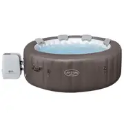 Bestway Lay-Z-Spa 1.96m x 71cm Dominica MaxHold EnergySense Smart HydroJet 6 Brown Round Inflatable Spa - 6001S
