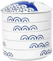 5-Layer Ceramic Palette Paint Tray Cover Mixer for Boys and Girls Artists