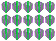 5 Sets Harrows Silika Lumen No.6 Standard Dart Flights – Ships Tracking - Purple