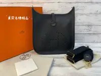 在飛比找Yahoo!奇摩拍賣優惠-《真愛名牌精品》Hermes 愛馬仕 29cm Evelyn