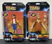 NECA Back To The Future Marty & Biff 6" Action Figure Toony Classics Set of 2