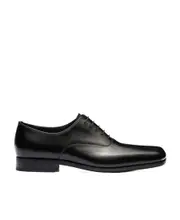 Brushed leather lace-up shoes UK8,UK11 black
