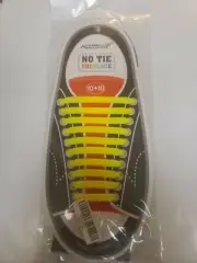 HOMAR NO TIE SHOELACES 10+10 (One Pack One pair) Two Total Laces, New