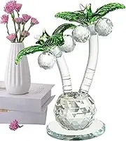 Crystal Figurine Tree Ornament - Tree Shape Table Centerpiece Decor | Decorative Ornaments, Multifunctional Tropical Plant Ornaments Paperweight for Home