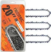 20 Inch Chainsaw Chains Blade,3/8" Pitch,.050" Gauge 72 Drive Links E72 Chain for 20-Inch Guide Bars Fits for Stihl MS391 MS311 Husqvarna 455 33RS72(3 Chains）