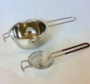 Stainless Steel Baking Set - 600mL Melting Pot and Egg Separator.