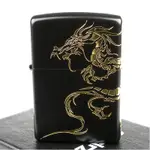 【ZIPPO】日系~DRAGON-民族風龍圖騰-兩面連續加工打火機(黑金款)