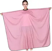 EPIGEIST Hairdressing Cape Durable Hair Cutting Cloak for Salon Use Lightweight and Comfortable Barber Gown Easy to Clean for Hair Cutting and Perming Pink