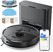 Lubluelu Robot Vacuum Cleaner and Mop, 5500Pa Robot Vacuum with 2.5L Self Emptying Station, Hands-Free Up to 60 Day, LiDAR Navigation, WiFi/App/Alexa, 3 in 1 Robotic for Pet Hair Hard,Floor,Carpet