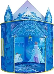 Princess Play Tent for Girls, Ice Castle Kids Tent Indoor and Outdoor with Dreamy Graphic Pattern, Large Imaginative Playhouse 51" X 40" with Carry Bag for Girls Gift