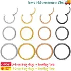 3PCS Hinged Nose Ear Rings Hoop Septum Cartilage Lip Body Piercing Jewellery