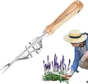 Weeding Tools Gardening - Gardening Hand Weeder Uprooting Tool,Stainless Steel Ergonomic Manual Weeding Accessories for Farm Pathway Patio Balcony Use