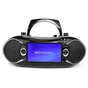 Emerson 7" Bluetooth DVD Boombox w AM/FM Radio, Streaming and Digital TV Option