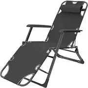 G Loungers Ands Folding Adjustment Sun Bed Lounger Chair Sunbed for The Beach Pool Outdoor Patio Camping Small Gift