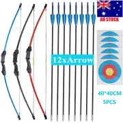 15lbs Kids Takedown Bow Set Archery Bow and Arrows for Outdoor Hunting Target