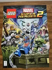 ✨2017 LEGO Marvel Super Heroes 2 Print Poster PS4/Xbox Spiderman 2099