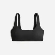 J.Crew CloudStretch scoopneck sports bra Black NWT XS