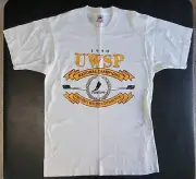 Vintage 1990 UWSP Stevens Point Pointers NCAA DIII Ice Hockey Champions Shirt L