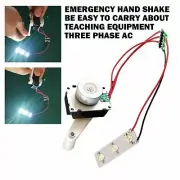 1X DIY Micro Hand Cranked Generator Emergency Power parts For Travel LED light