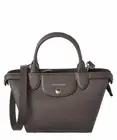 【NEW】LONGCHAMP Le Pliage Heritage-Small-Leather Satchel -Terra【Made in France】