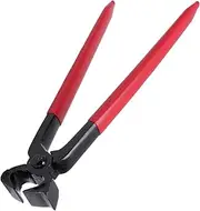 Hoof Nipper, Steel Horseshoe Plier Farrier Tool, 2in Opening Horse Hoof Trimmer with Silicone Grip, Multipurpose Farrier Hoof Nipper for Horses, Ponies, and Livestock