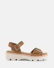 Miss Sofie Oakley/Camel Womens Sandals 38