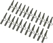 50PCS Fishing Terminal Tackle Safety Clips, Premium Plastic Iron Anti Mess Carp Fishing Tools for Line Fixing