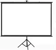 Convenient Stand Projector Screen，Folding Projection Screen Large Movie Screen for Home Backyard/Theater/School Classroom/Indoor/Outdoor