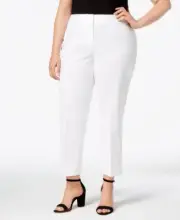 Nine West Womens Plus Size Straight Leg Pants 16