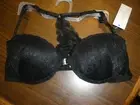 NEW Jaclyn Smith 36B Black with Lace Bra