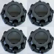 4pcs. 2000-08 Chevy 2500 Truck Van 16" 8 LUG PLAIN BLACK WHEEL Center Caps SET