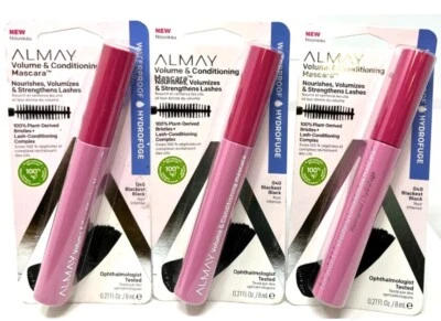 (3) Almay Volume & Conditioning Mascara Sealed Waterproof 040 - Blackest Black