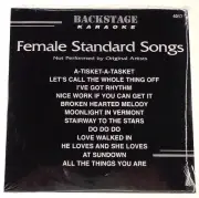 Backstage Karaoke Female Standard Songs 12 Song Disk CD #4017