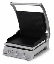 Roband Grill Station 6 slice, non stick with ribbed top plate - Commercial Sandwich Presses (RB-GSA610RT) - GSA610RT-RB