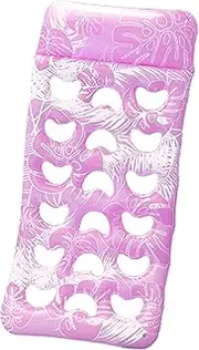 Swimming Pool Float, Adjustable Backrest Pool Floats, Floating Rafts With Headrest, With Stylish Leaf Pattern, Waterproof And Comfortable, 180x90cm, For Swimming, Beach