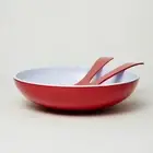 Barel Melamine Merlot Salad Bowl & FREE Matching Servers!