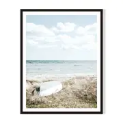 Windy Day Framed Printed Wall Art - Black