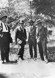 John T Scopes (1900-1970) Namerican Educator Waiting On The Courthouse Lawn In Dayton Tennessee In July 1925 Are (Left To Right) John T Godsey Lawyer For Scopes Dr John R Neal Scopes Leading Counsel J