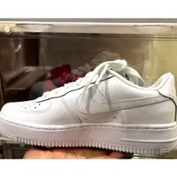 在飛比找蝦皮購物優惠-NIKE AIR FCE 1 GS AF1 全白 休閒 女 